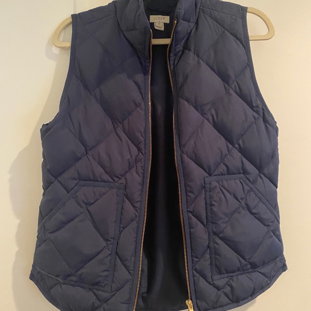 J crew quilted puffer vest